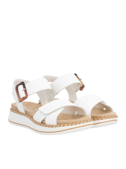 Sandale Casual Damă Anatomici Din Piele Albe