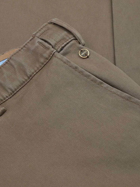 Men's Trousers Chinos Elastic Light Brown