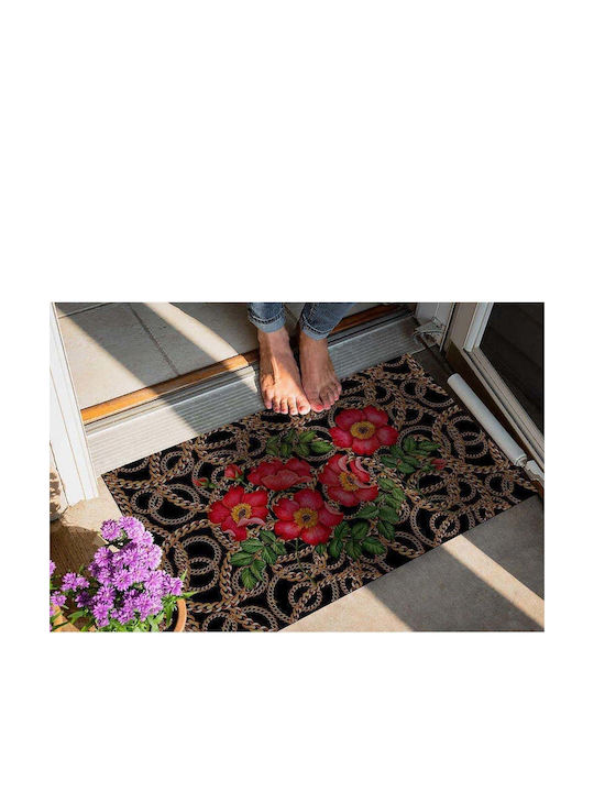 SteweHome Non-Slip Orange Doormat 70x45cm