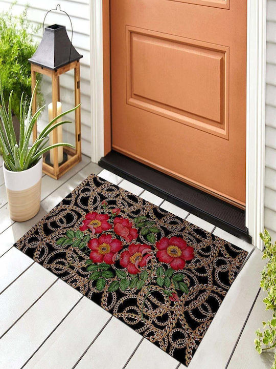 SteweHome Non-Slip Orange Doormat 70x45cm