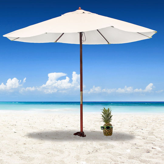 Relaxdays Βάση Ομπρέλας Βιδωτή Καφέ