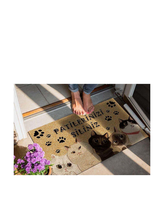 SteweHome Non-Slip Orange Doormat 45x70cm Thickness 15mm