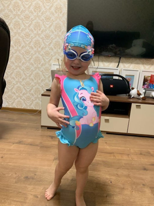 One-Piece Swimwear Girls Unicorn S22 K.aa2384 Blue