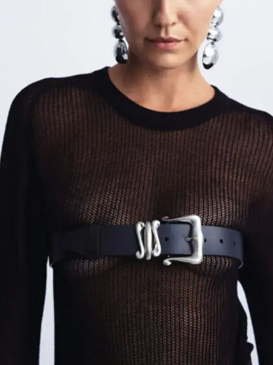 Leather Women's Black Belt