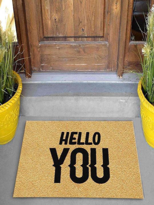 SteweHome Non-Slip Orange Doormat 70x45cm