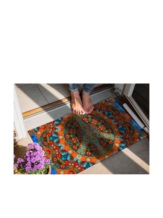 SteweHome Non-Slip Orange Doormat 70x45cm