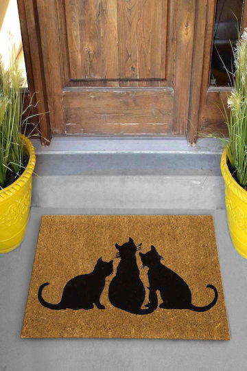SteweHome Non-Slip Orange Doormat 70x45cm