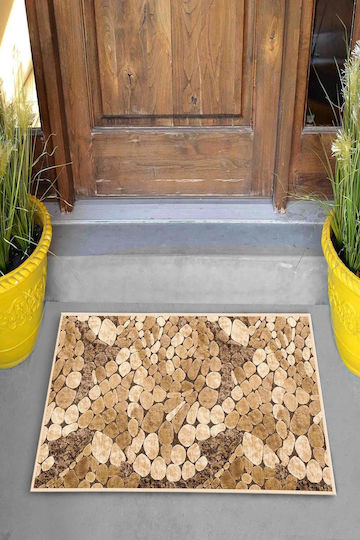SteweHome Orange Entrance Doormat 70x45cm STE-029041-P29041 Orange