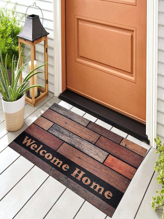 SteweHome Non-Slip Orange Doormat 70x45cm
