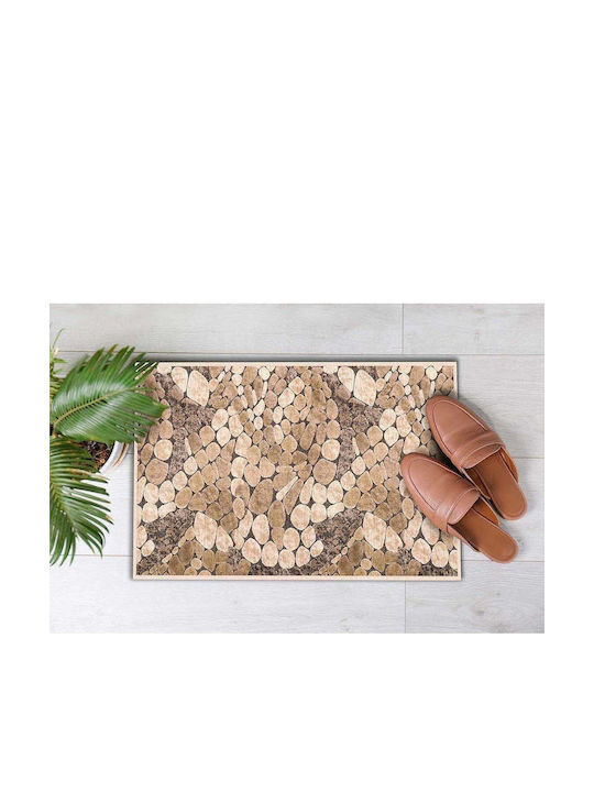 SteweHome Non-Slip Orange Doormat 70x45cm