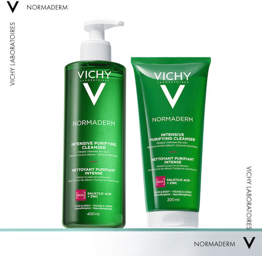 Vichy Normaderm Phytosolution Gel Reinigung Gesicht für Akne-anfällige Haut 200ml