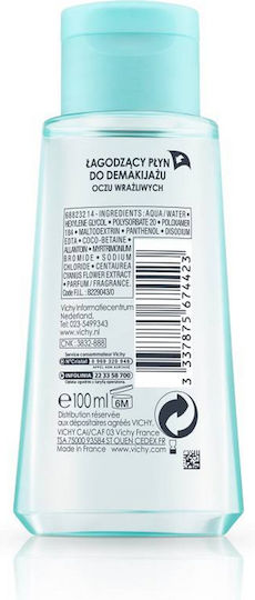 Vichy Purete Thermale Soothing Flüssig Make-up Entferner Augen 100ml