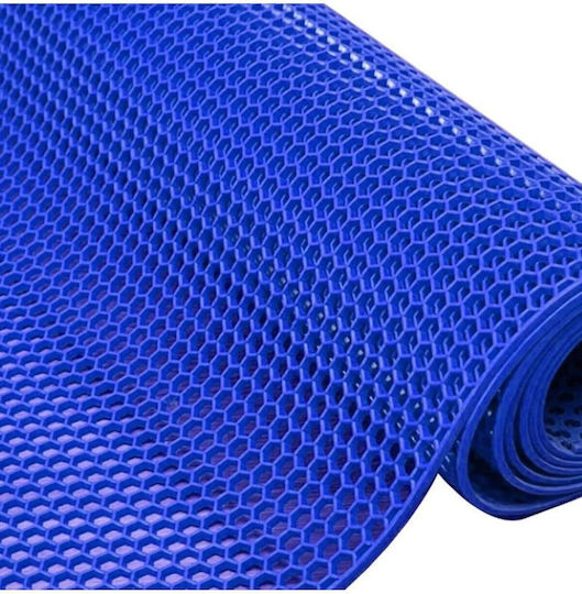 SteweHome Bathtub Anti-Slip Mat with Suction Cups Blue