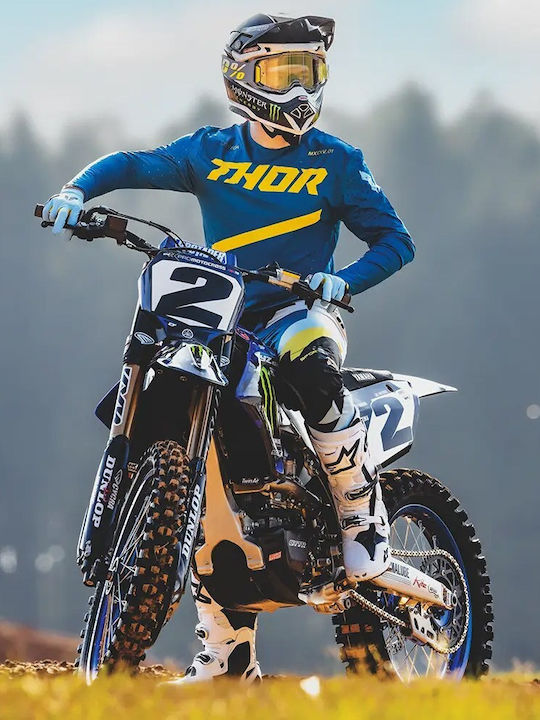 Thor Mx Sportmode Brave Ανδρική Μπλούζα Motocross Μακρυμάνικη Μπλε Χρώμα