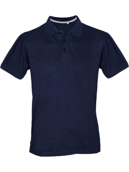 Kprime Ανδρικό Διαφημιστικό T-shirt Κοντομάνικο σε Μπλε Χρώμα