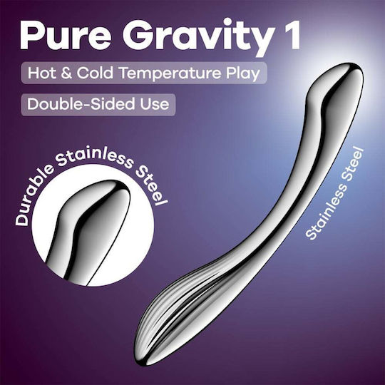 Satisfyer Pure Gravity 1 Dildo Ασημί