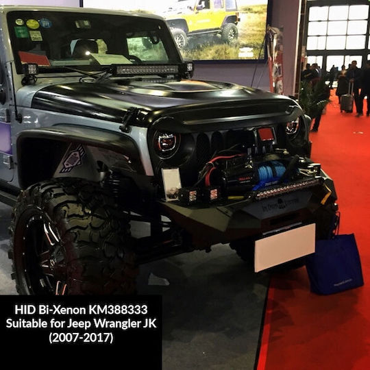 Hid Bi-xenon Προβολεις Jeep Wrangler Jk 2007-2017