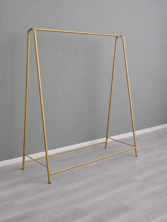 SteweHome Kremastră de Podea din Metal Aurie 104x151cm SteweHome Kremastră de Podea din Metal Aurie 104x151cm