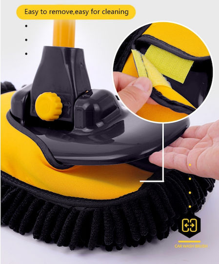 Auto-Reinigung Bürste 3 1 Verstellbarer Teleskopgriff 50-102cm Kopf Microfiber Chenille