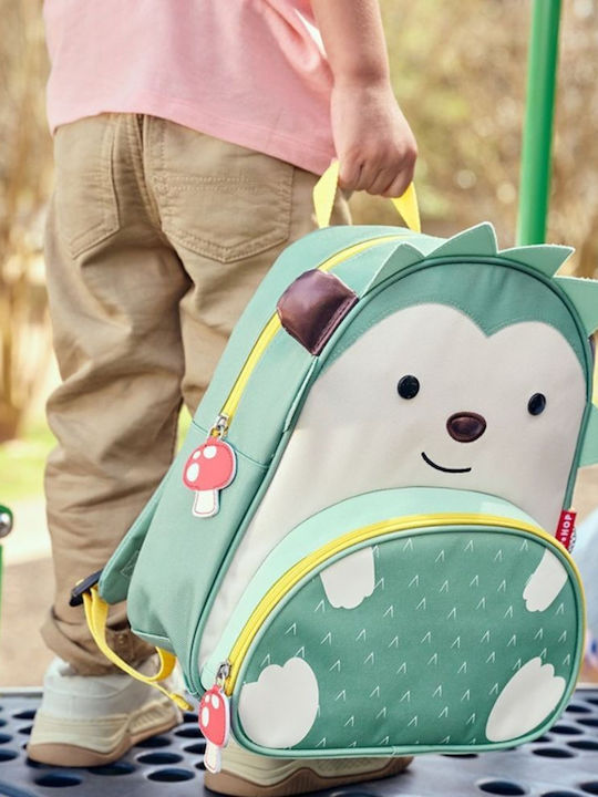 Skip Hop Zoo School Backpack For Elementary With Water Bottle Holder Green 27.9 x 12.7 x 30.5cm