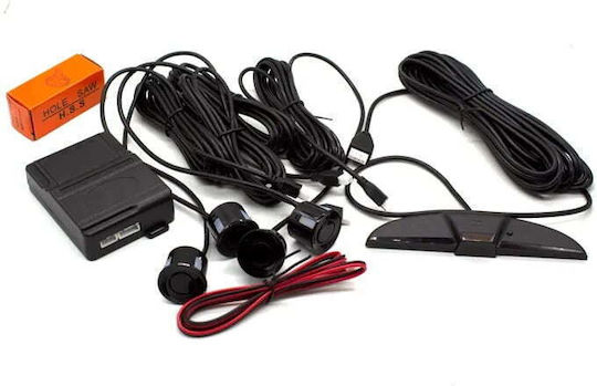 Tomahawk Car Parking System Rear with Screen / Buzzer and 4 Sensors in Silver Colour