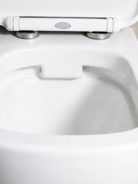 Tema Wandhängende Toilette Randlos Weiße