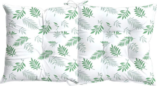vidaXL Wasserdichtes Gartenstuhlkissen mit Rückenlehne aus Polyester 50x100cm
