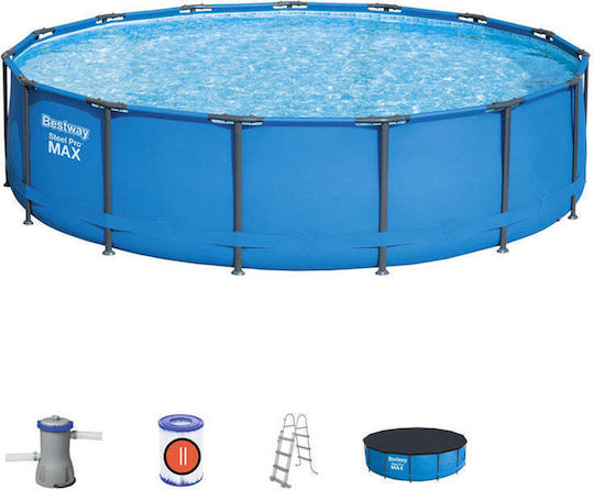 Bestway Schwimmbecken mit Metallic-Rahmen