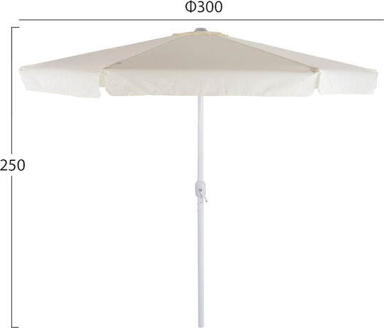 HomeMarkt Replacement Umbrella Fabric Ecru 3x3m