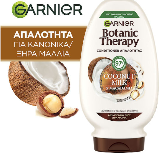 Garnier Botanic Therapy Condiotioner Coco Macadamia Balsam Reconstrucție/Nutriție pentru Toate Tipurile de Păr 200ml