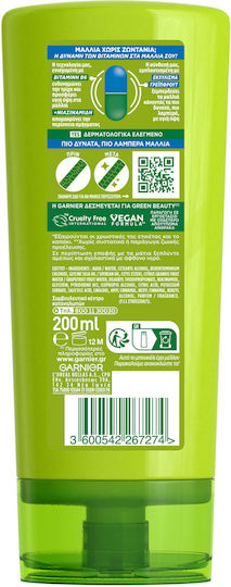 Garnier Fructis Strength & Shine Conditioner Ενυδάτωσης για Όλους τους Τύπους Μαλλιών 200ml