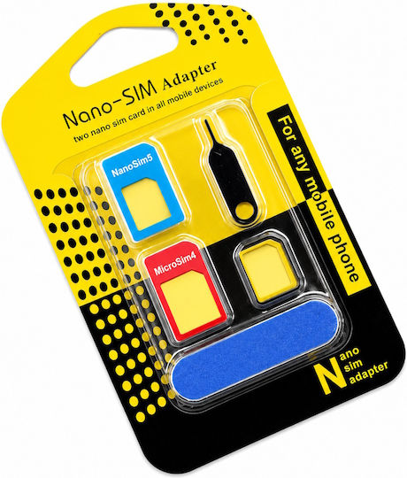 Sim Card Adapter Set Nano Micro & Standard Sim 3 1 Eject Pin & File