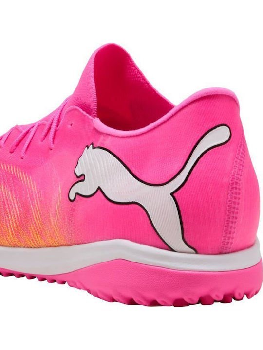 PUMA Future Football Shoes with Molded Cleats TT Pink
