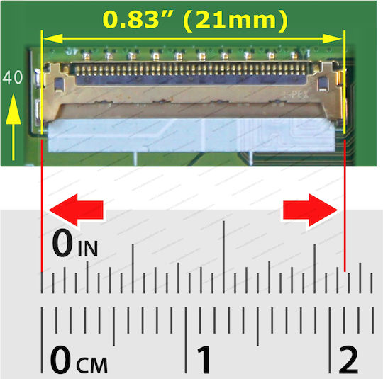 Display Laptop Lq156m1jw22 40 Pini Narrow