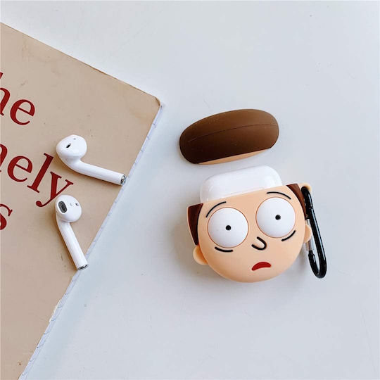 Rick & Morty Силиконов Калъф С Кука Morty За Apple AirPods 1 / AirPods 2