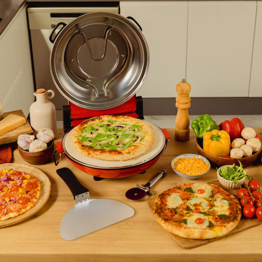 Cecotec Fun Pizza&Co Mamma Mía Window Plus Παρασκευαστής Πίτσας 1200W Κόκκινος