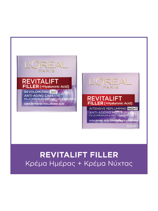L'Oreal Paris Revitalift Filler Hautpflegeset für Feuchtigkeitsspendend