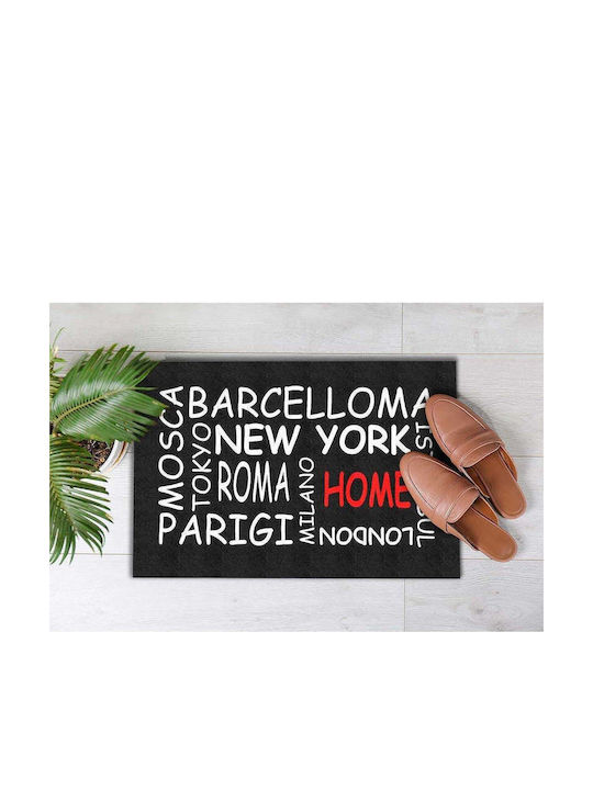 SteweHome Non-Slip Orange Doormat 70x45cm