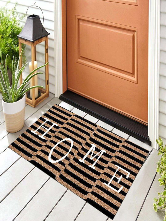 SteweHome Non-Slip Orange Doormat 70x45cm