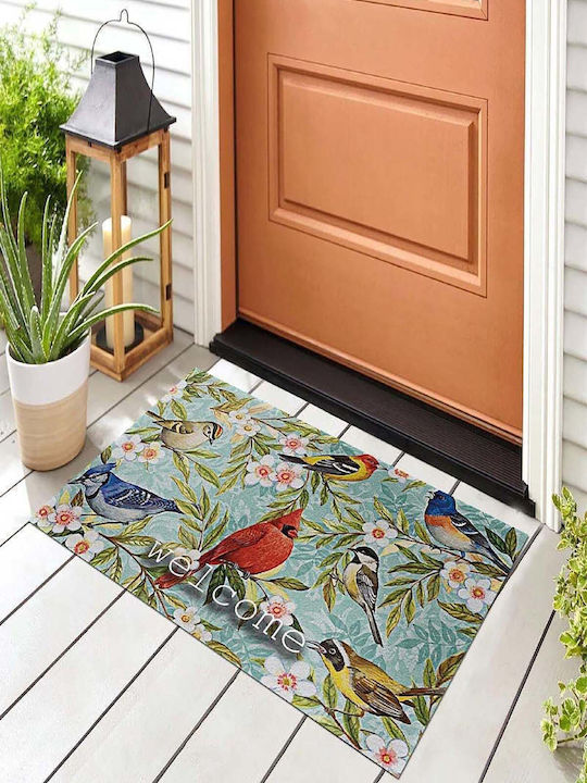 SteweHome Non-Slip Orange Doormat 70x45cm