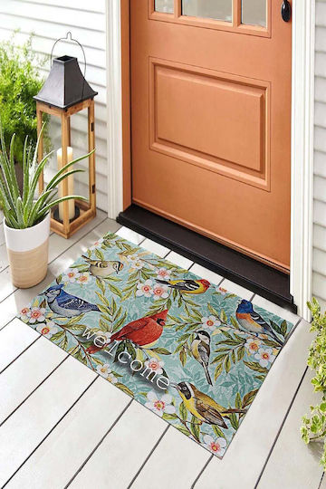 SteweHome Non-Slip Orange Doormat 70x45cm