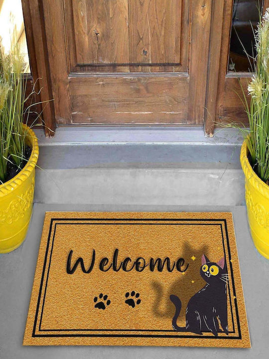 SteweHome Non-Slip Orange Doormat 70x45cm