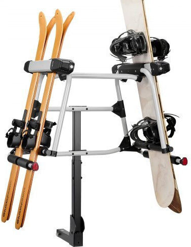 Vevor Baze de Plafon Auto din Aluminiu Potrivite pentru 6 Perechi de Schiuri sau 4 Plăci de Snowboard