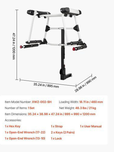 Vevor Baze de Plafon Auto din Aluminiu Potrivite pentru 6 Perechi de Schiuri sau 4 Plăci de Snowboard