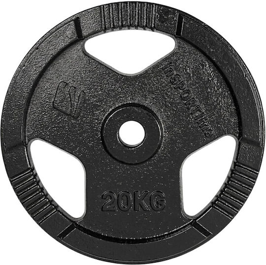 inSPORTline Metal Plate 1 x 20kg Φ30mm with Handles
