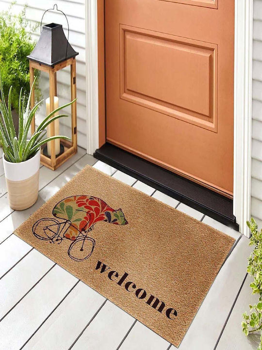 SteweHome Non-Slip Orange Doormat 70x45cm