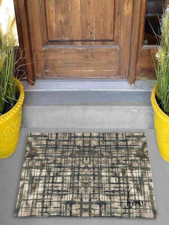 SteweHome Non-Slip Orange Doormat 70x45cm