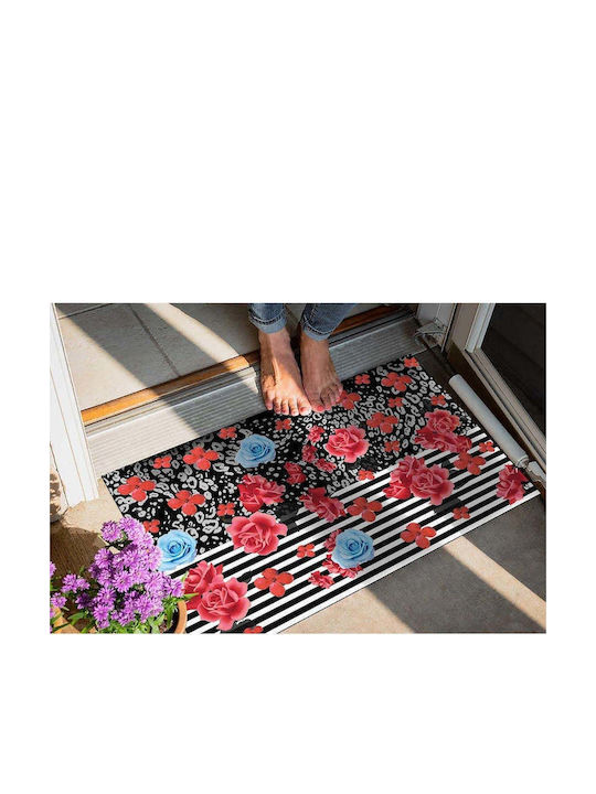 SteweHome Non-Slip Red Doormat 70x45cm