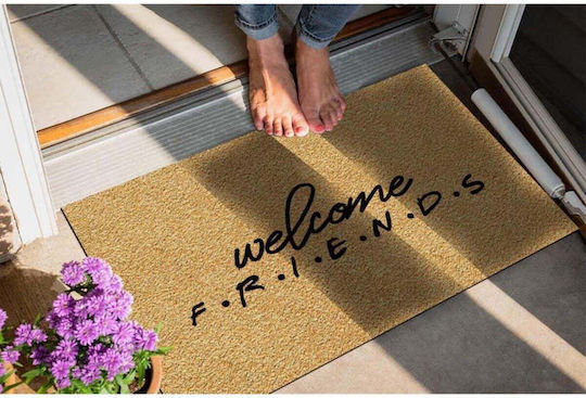 SteweHome Non-Slip Orange Doormat 70x45cm