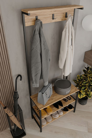 Hallway Furniture with Hanger Modern 72x30x172cm